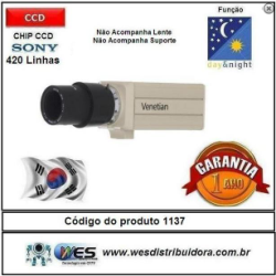 Câmera profissional ccd sony 1/4 420 linhas alta definição código do produto 1137